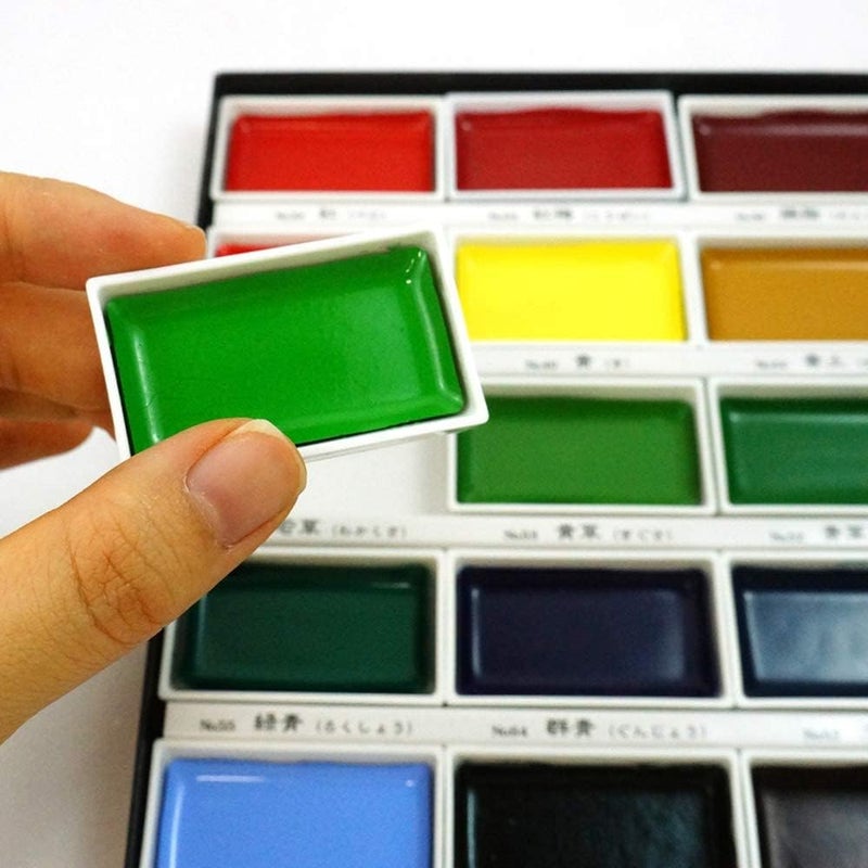 Kuretake GANSAI TAMBI Watercolor Paint Set  36 Colors  Professional-quality for artists and crafters  for kids  adult  Made in Japan - Image 4